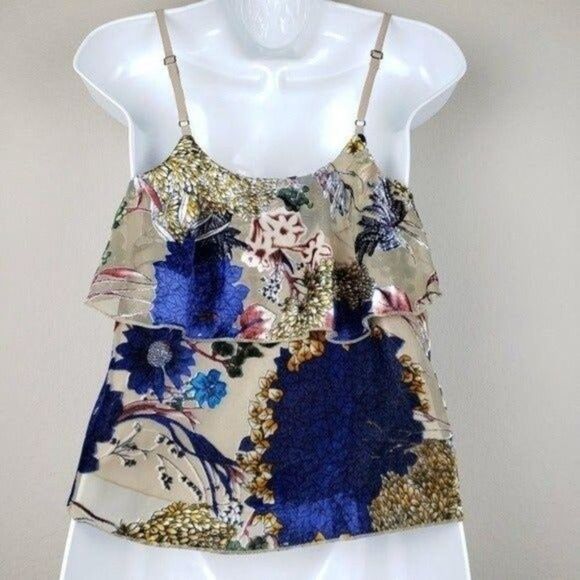 Willow & Clay Burnout Velvet Floral Tank XS - Picture 8 of 8
